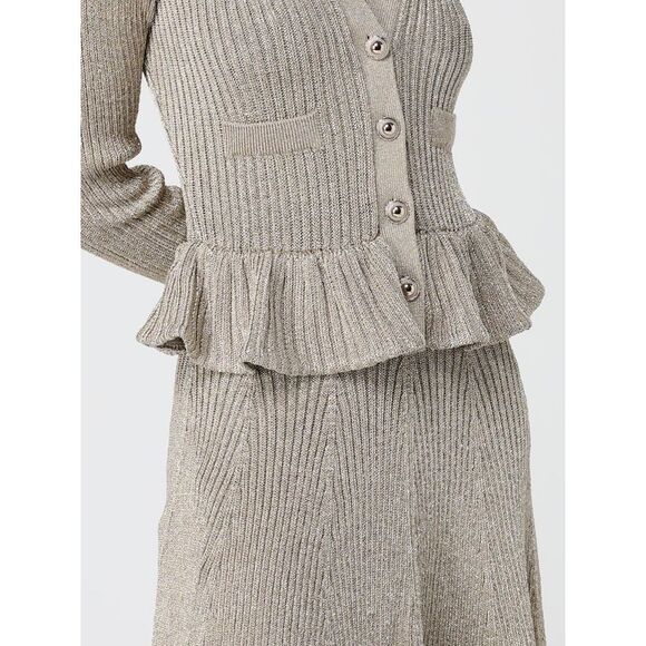 Self-Portrait Dress Woman Brown - Picture 4 of 4